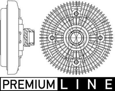 Fläktkoppling - Koppling, kylarfläkt MAHLE CFC 206 000P
