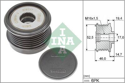 Frikopplingsnav - Frihjulskoppling, generator INA 535 0373 10