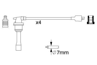 Tändkabel - Tändkabelsats BOSCH 0 986 356 782