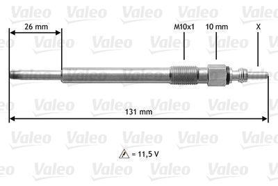 Glödstift - Glödstift VALEO 345202