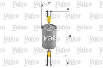 Bränslefilter - Bränslefilter VALEO 587028