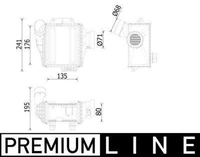 Intercooler - Laddluftkylare MAHLE CI 539 000P