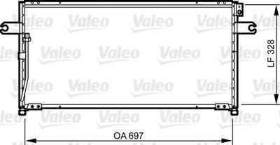 Kondensor - Kondensor, klimatanläggning VALEO 814252