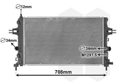 Kylare - Kylare, motorkylning VAN WEZEL 37002363