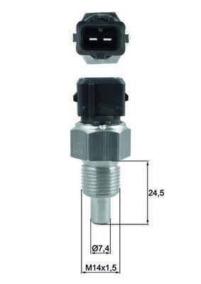 Kylvätsketemperatursensor - Sensor, kylmedelstemperatur MAHLE TSE 16