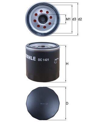 Oljefilter - Oljefilter KNECHT OC 1421