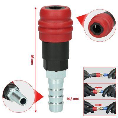 Pneumatiska slangar och kopplingar - Anslutning-/fördelning, tryckluft KS TOOLS 999.9098