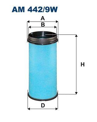 Sekundärt luftfilter/Kupéfilter - Sekundärluftfilter FILTRON AM 442/9W