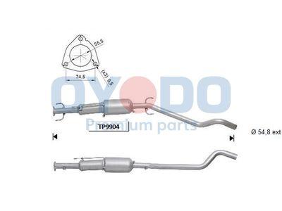 Dieselpartikelfilter - Sot-/partikelfilter, avgassystem OYODO 20N0127-OYO