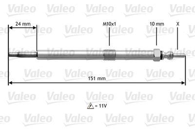 Glödstift - Glödstift VALEO 345120