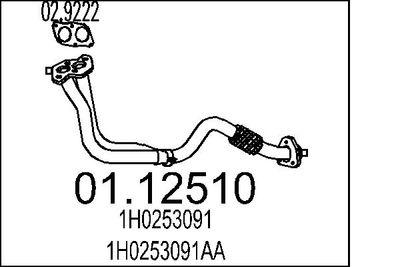 Avgasrör - Avgasrör MTS 01.12510