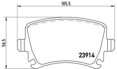 Bromsbelägg - Bromsbeläggssats, skivbroms BREMBO P 85 073