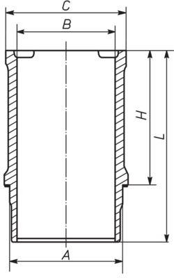 Cylindermantel - Cylinderhylsa MAHLE 021 WN 23 01