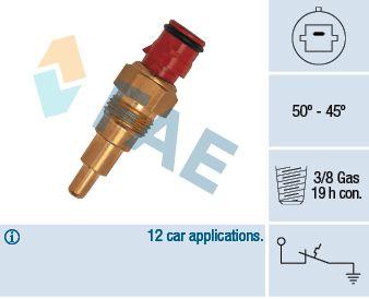 Temperaturfläkt, kylarradiatorfläkt - Termokontakt, kylarfläkt FAE 36120