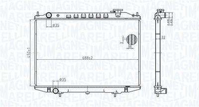 Kylare - Kylare, motorkylning MAGNETI MARELLI 350213183500