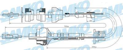 Kopplingsvajer - Vajer, koppling SAMKO C0027C