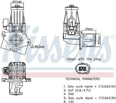 EGR-ventil - Agr-Ventil NISSENS 98377