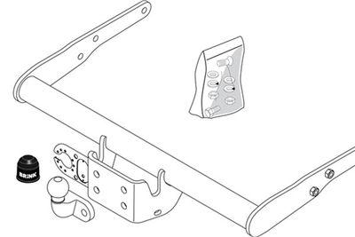 Dragkrokar och kablagekit - Släpfordonstillkoppling BRINK 426900