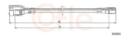 Hastighetsmätarvajer - Hastighetsmätaraxel COFLE 92.S03063