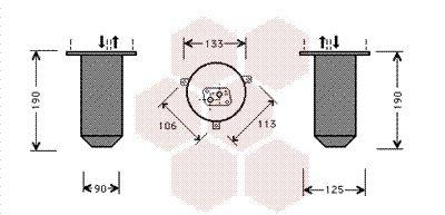 Torkfilter - Torkare,m klimatanläggning VAN WEZEL 0600D218