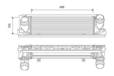 Intercooler - Laddluftkylare VALEO 818261