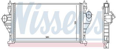 Intercooler - Laddluftkylare NISSENS 96838