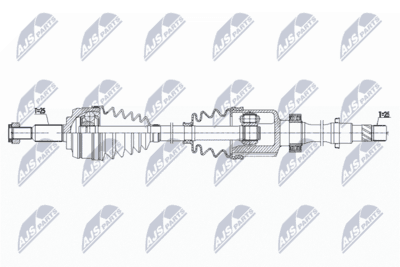 Drivaxel - Drivaxel NTY NPW-RE-179