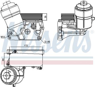 Oljekylare - Oljekylare, motor NISSENS 91310