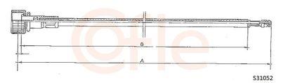 Hastighetsmätarvajer - Hastighetsmätaraxel COFLE 92.S31052