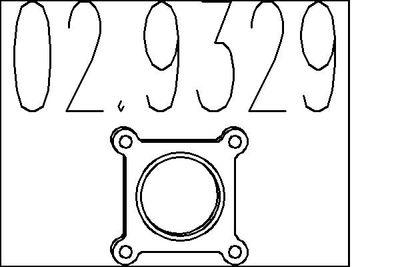 Packning, avgassystem - Packning, avgasrör MTS 02.9329