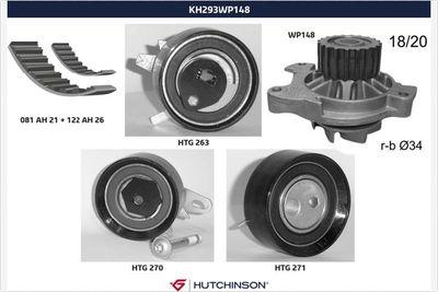 Vattenpump + kamremssats - Vattenpump + kuggremssats HUTCHINSON KH 293WP148