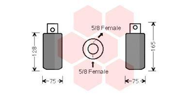 Torkfilter - Torkare,m klimatanläggning VAN WEZEL 5800D314