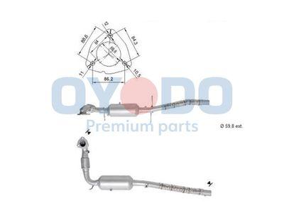 Dieselpartikelfilter - Sot-/partikelfilter, avgassystem OYODO 20N0132-OYO