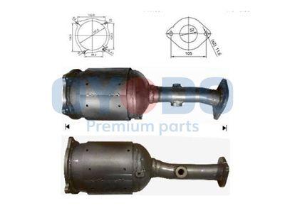 Dieselpartikelfilter - Sot-/partikelfilter, avgassystem OYODO 20N0093-OYO