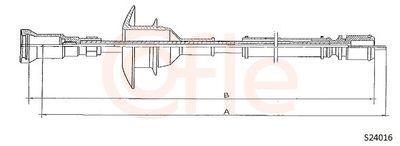Hastighetsmätarvajer - Hastighetsmätaraxel COFLE 92.S24016