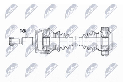 Drivaxel - Drivaxel NTY NPW-VW-189