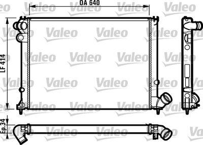 Kylare - Kylare, motorkylning VALEO 731382