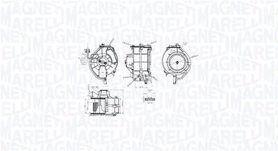 Fläktmotor - Kupéfläkt MAGNETI MARELLI 069412759010