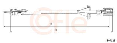Hastighetsmätarvajer - Hastighetsmätaraxel COFLE 92.S07123