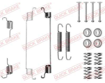 Bromstrummedelar - Tillbehörssats, bromsbackar QUICK BRAKE 105-0672