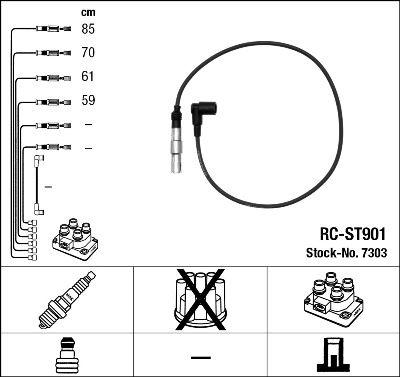 Tändkabel - Tändkabelsats NGK 7303