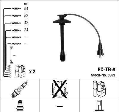 Tändkabel - Tändkabelsats NGK 5361