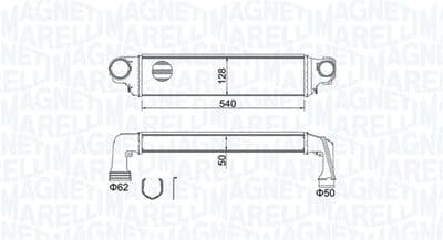 Intercooler - Laddluftkylare MAGNETI MARELLI 351319204590