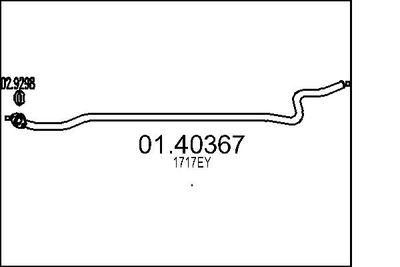 Avgasrör - Avgasrör MTS 01.40367