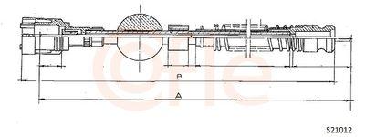 Hastighetsmätarvajer - Hastighetsmätaraxel COFLE 92.S21012