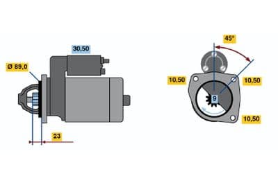 Startmotor - Startmotor BOSCH 0 001 109 046