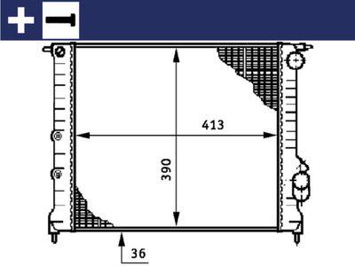 Kylare - Kylare, motorkylning MAHLE CR 209 000S