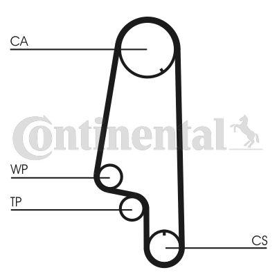 Vattenpump + kamremssats - Vattenpump + kuggremssats CONTINENTAL CTAM CT846WP3