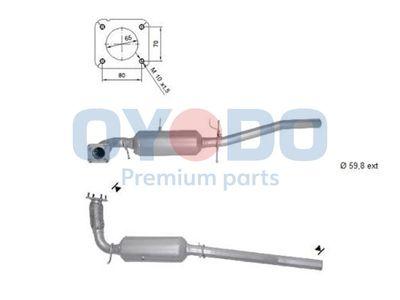 Dieselpartikelfilter - Sot-/partikelfilter, avgassystem OYODO 20N0073-OYO