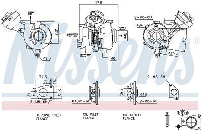 Turboaggregat - Laddare, laddsystem NISSENS 93482